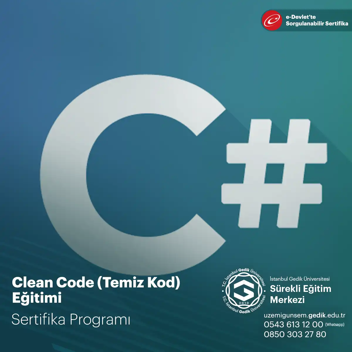 Clean Code (Temiz Kod) Eğitimi Sertifika Programı